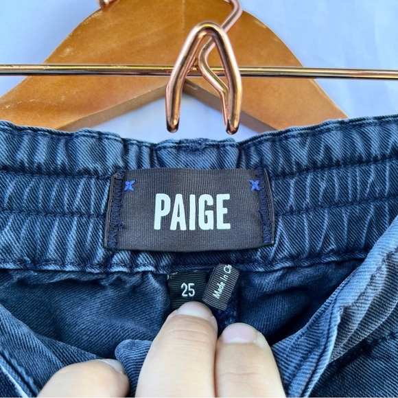 PAIGE | CHRISTY CHINO DRAWSTRING PANTS IN FRENCH NAVY SIZE 25 - Picture 6 of 7
